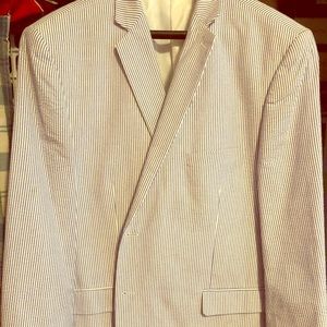 Saddlebred Seersucker Sport Coat size 50R EUC